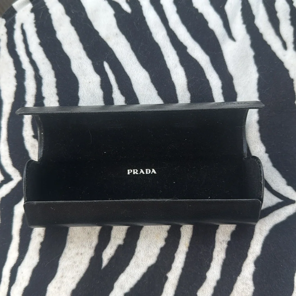 Prada Magnetic Closure Eyeglass Case Black